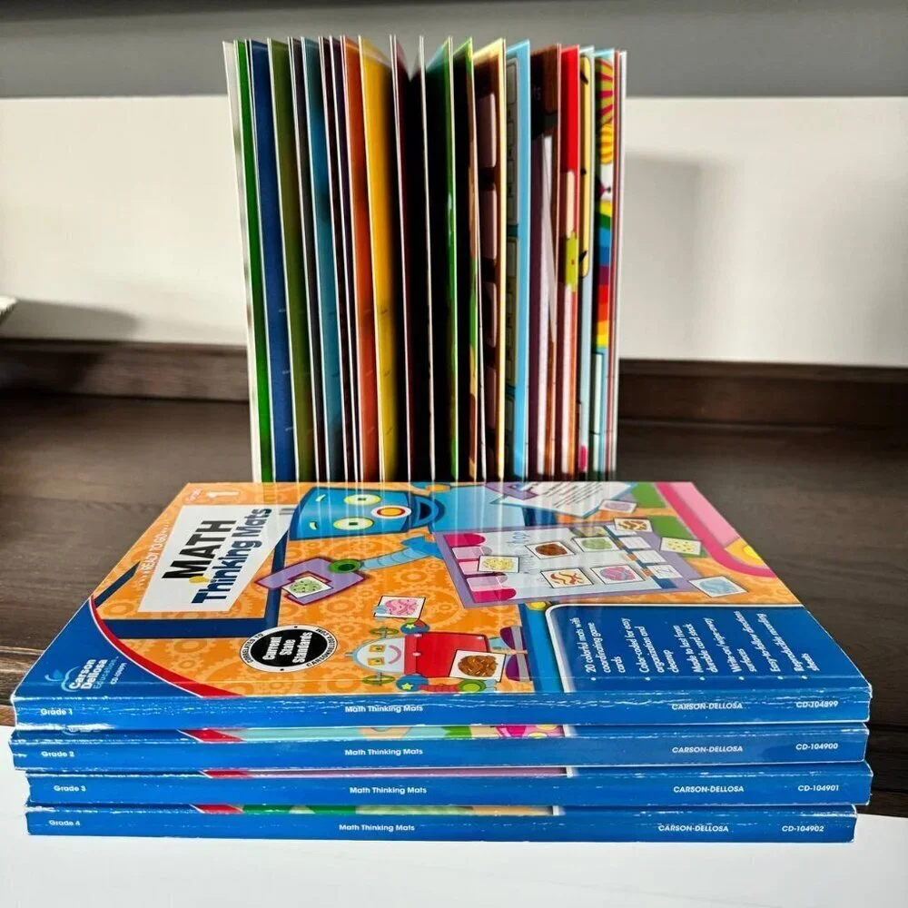 NWOT!  Carson Dellosa Math Education Dry Erase Books - SET OF 5 - Grade 1-5